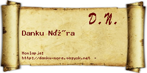 Danku Nóra névjegykártya